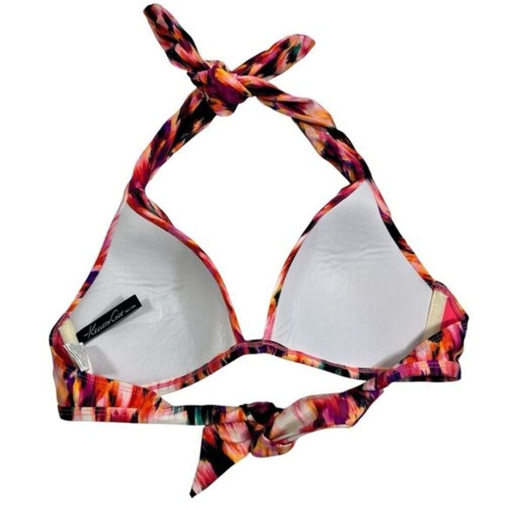 Kenneth Cole New‎ York Multi Color Abstract Halter Bikini Top 34B/C - Picture 3 of 8